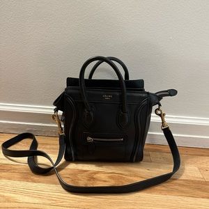 Celine Nano Bag in Navy